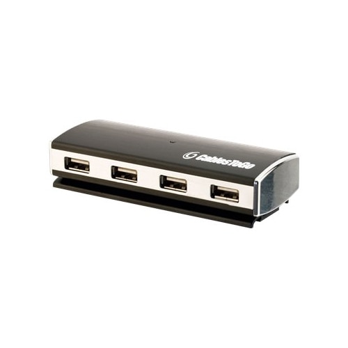C2G 4-Port USB 2.0 Aluminum Hub with Power Adapter 1