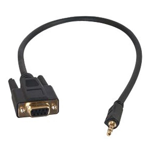 C2G Velocity DB9 Male to 3.5mm Male Adapter Cable - serial cable - stereo mini jack to DB-9 - 46 cm 1