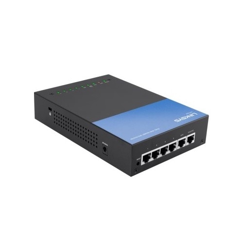 Linksys Business LRT224 - Router - 4-port switch - GigE - WAN ports: 2 1