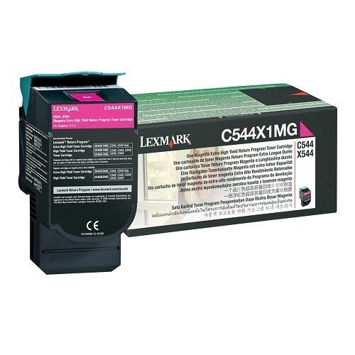 C544X1MG - Lexmark C/X544,546,X548 Magenta Return Program 4K Toner Cartridge 1