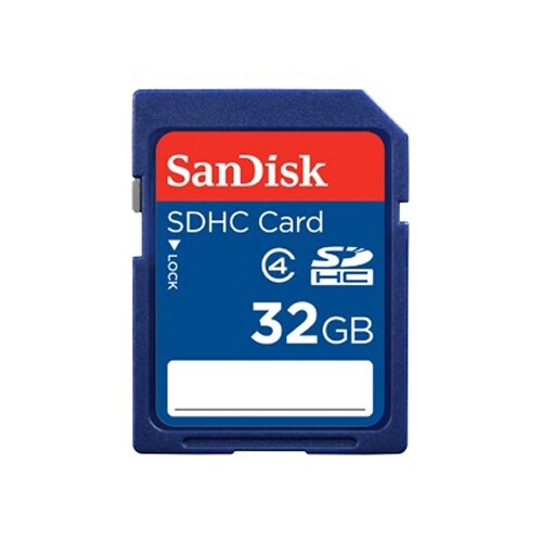SanDisk - Flash memory card - 32 GB - Class 4 - SDHC (SDSDB-032G-B35S) 1