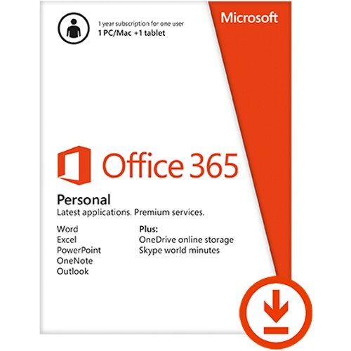 Download Microsoft O365 Personal 1 Year Subscription 1 License 1