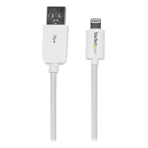 StarTech.com 2m White Apple 8-pin Lightning to USB Cable for iPhone iPad - iPad / iPhone / iPod charging / data cable... 1