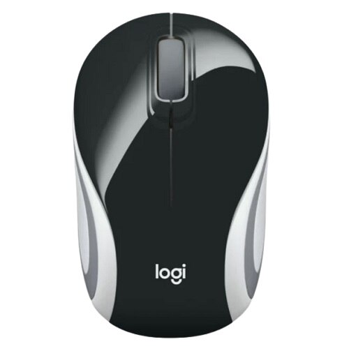 Logitech M187 - Mouse - optical - 3 buttons - wireless - 2.4 GHz - USB wireless receiver - black 1