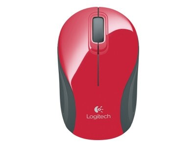 Logitech M187 - Mouse - optical - wireless - 2.4 GHz - USB wireless receiver - red 1