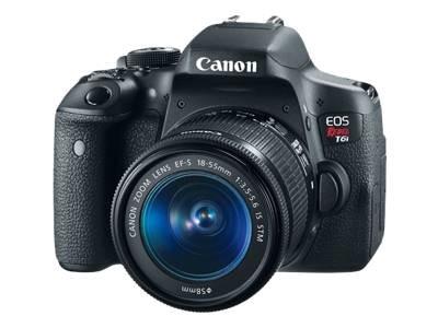 Canon EOS Rebel T6i 24.2 Megapixel DSLR EF-S 18-55mm IS STM lens 1