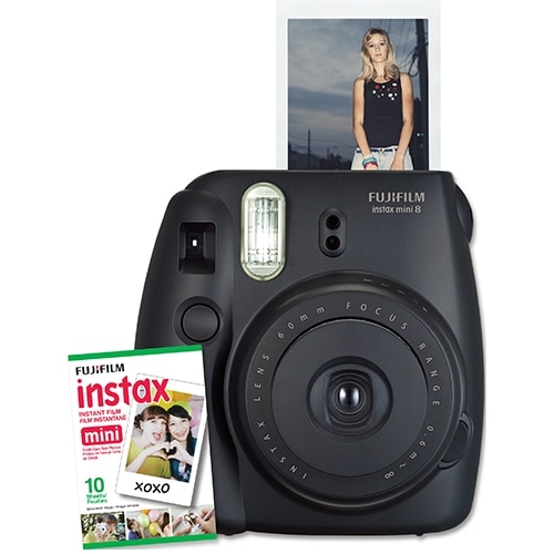 Fujifilm Instax Mini 8 - Instant camera - lens: 60 mm black