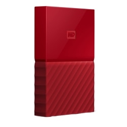 WD My Passport portable 3TB USB 3.0 external hard drive - red 1