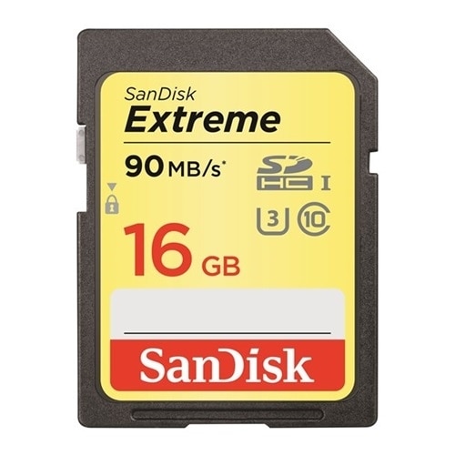 SanDisk Extreme - Flash memory card - 16 GB - UHS Class 3 / Class10 - SDHC UHS-I 1
