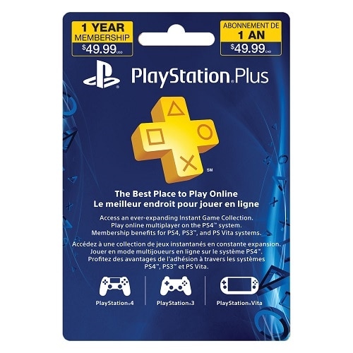 I fare tæppe Luftpost Sony PlayStation Plus 12 Month Subscription license | Dell Canada
