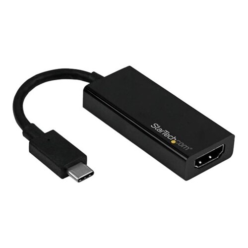 StarTech.com USB C to HDMI Adapter - USB Type-C to HDMI Converter - 4K 60Hz - External video adapter - USB Type-C - HDMI - black 1