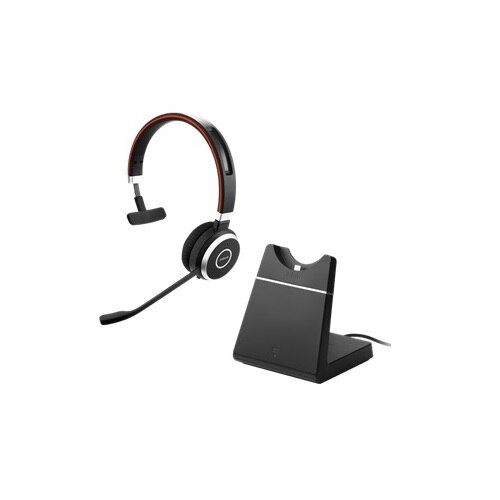 Jabra Evolve 65+ UC mono - Headset - on-ear - convertible - Bluetooth - wireless - NFC - USB 1