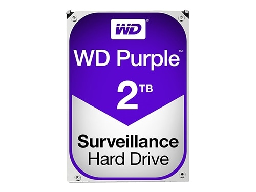 WD Purple Surveillance Hard Drive WD20PURZ - Hard drive - 2 TB - internal - 3.5" - SATA 6Gb/s - 5400 rpm - buffer: 64 MB 1
