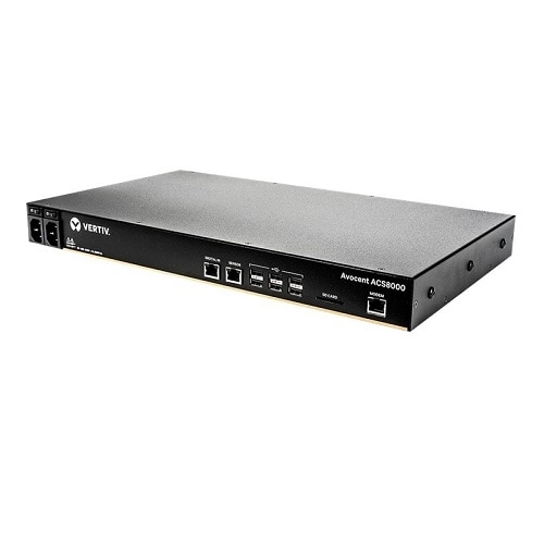 32-port Avocent ACS Advanced Console Server ACS8032MDAC-400 - Console server - 32 ports - GigE, RS-232 - 1U 1