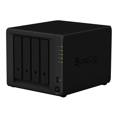 Synology Disk Station DS418 - NAS server - 4 bays - RAID 0, 1, 5, 6, 10, JBOD - RAM 2 GB - Gigabit Ethernet - iSCSI 1