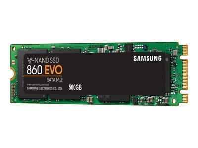 Samsung 860 EVO MZ-N6E500BW - Solid State Drive - Encrypted - 500 GB - Internal - M.2 2280 - SATA 6Gb/s 1