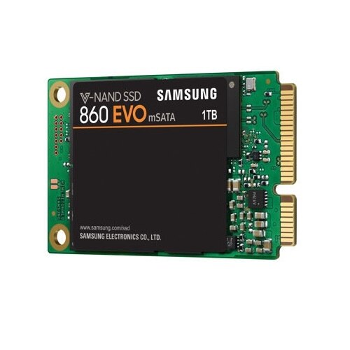 Samsung 860 EVO MZ-M6E1T0BW - Solid State Drive - Encrypted - 1 TB - Internal - mSATA - SATA 6Gb/s 1