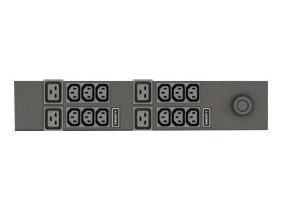 Vertiv Monitored VP7811B - Power distribution unit (rack-mountable) - AC 208 V - 4.9 kW - Ethernet - input: NEMA L6-30P - output connectors: 16 (4 x IEC 60320 C19, 12 x IEC 60320 C13) - black powder coat 1