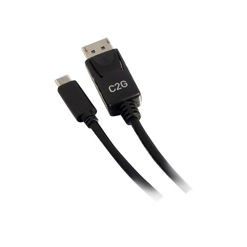 C2G 6ft USB C to DisplayPort 4K Cable Black - External video adapter - USB-C - DisplayPort - black 1