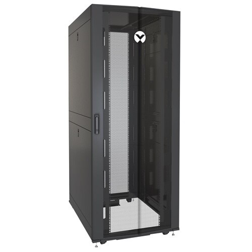 Vertiv VR - Rack - cabinet - black, RAL 7021 - 42U - 19-inch 1