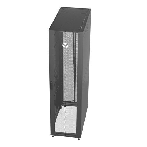 Vertiv VR - Rack - cabinet - black, RAL 7021 - 48U - 19-inch 1