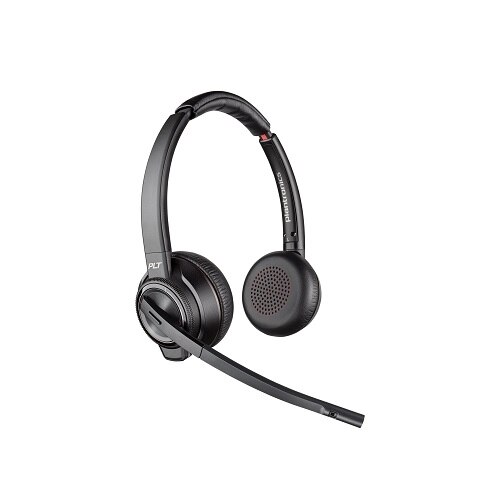Poly Savi 8200 Series W8220 - Headset - on-ear - DECT 6.0 / Bluetooth - wireless - active noise cancelling 1
