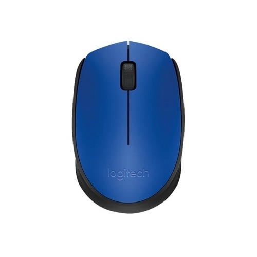 Logitech M170 - Mouse - right and left-handed - wireless - 2.4 GHz - USB wireless receiver - blue 1