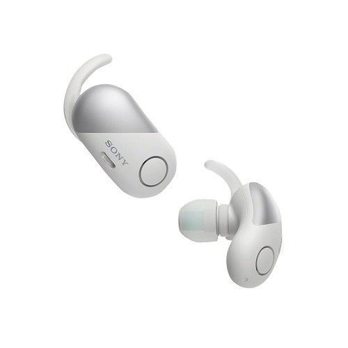   Sony WF-SP700N Earphones With Mic, Bluetooth, Wireless, NFC, Active Noise Cancelling - White 1