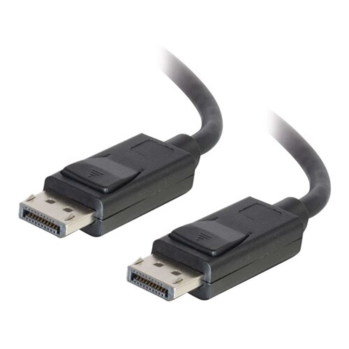 C2G 20ft DisplayPort Cable with Latches 4K to 8K UHD - Black - Male to Male - DisplayPort cable - 6.1 m 1