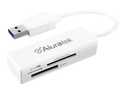 Aluratek AUCR300F - Card reader (MS, MS PRO, MMC, SD, MS Duo, MS PRO Duo, MMCmobile, microSD, MMCmicro, SDHC, MS PRO-HG Duo, SDXC) - USB 3.0 1
