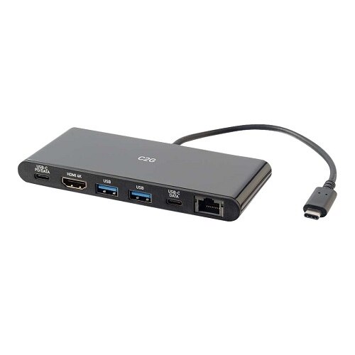 C2G USB-C Docking Station with 4K HDMI, Ethernet, USB and Power Delivery - docking station - HDMI 1