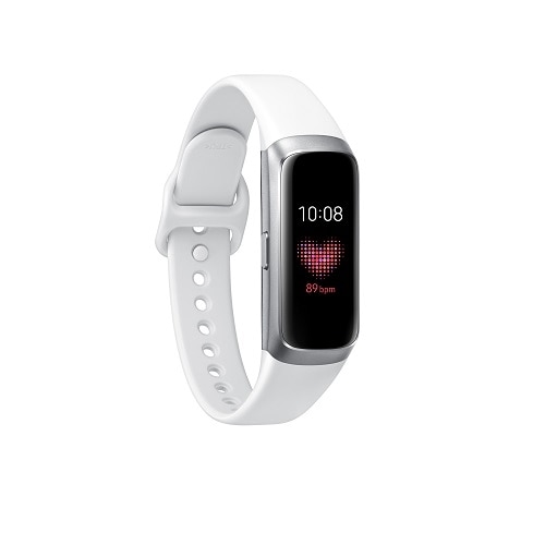 Samsung Galaxy Fit - Silver - activity tracker with strap - white - display 0.95" - 2048 KB - Bluetooth - 24 g 1