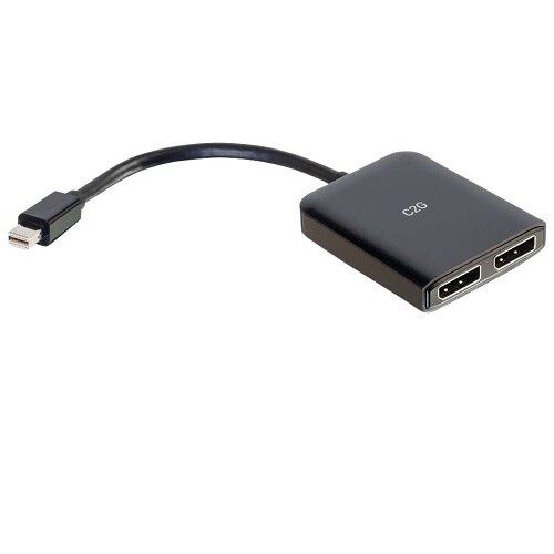 2-port C2G Mini DisplayPort to DisplayPort x2 Monitor Splitter - 4K MST Hub - Video/audio splitter - 2 x DisplayPort ... 1