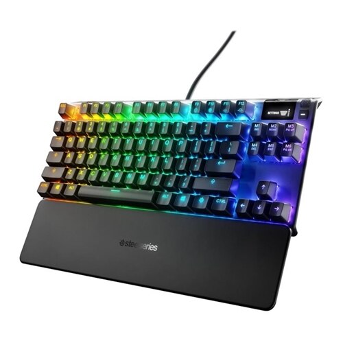 SteelSeries Apex 7 TKL - Keyboard - with display - backlit - USB - QWERTY - key switch: red 1
