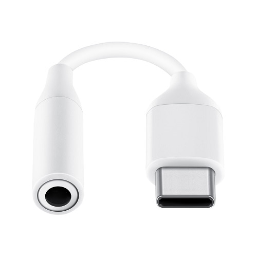 Samsung EE-UC10J - USB-C to headphone jack adapter - USB-C (M) to stereo mini jack (F) - white 1