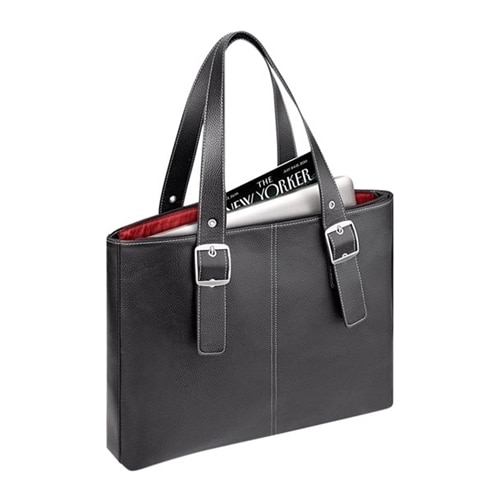 SOLO Midtown Collection Plaza Tote - Notebook carrying case - 15.6" - black, red lining 1