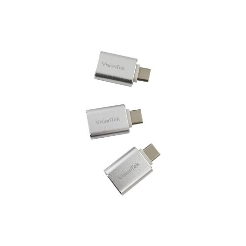 VisionTek - USB adapter - USB-C (M) to USB Type A (F) - USB 3.0 (pack of 3) 1