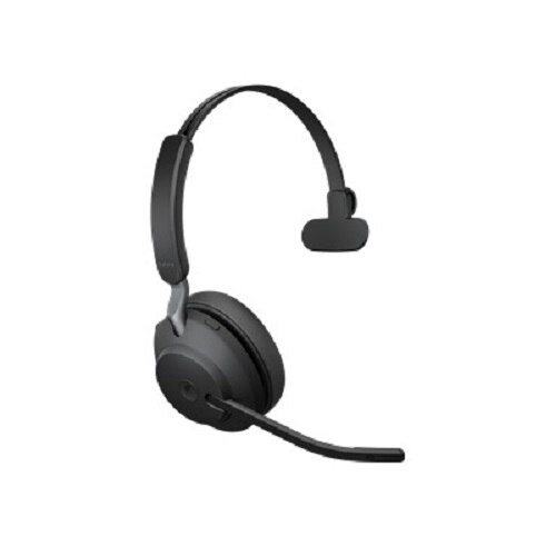 Jabra Evolve2 65 MS Mono - Headset - on-ear - convertible - Bluetooth - wireless - USB-A - noise isolating - black 1
