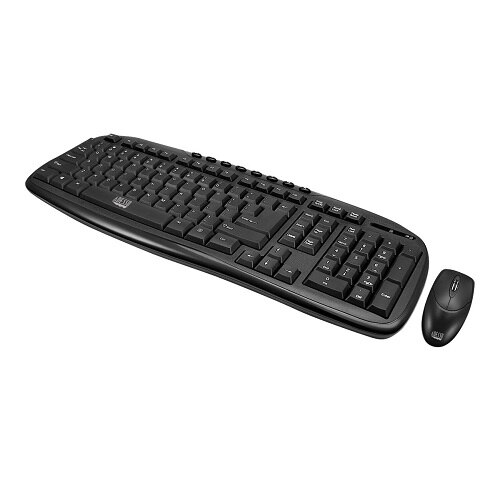 Adesso WKB-1330CB - Keyboard and mouse set - wireless - 2.4 GHz - US 1