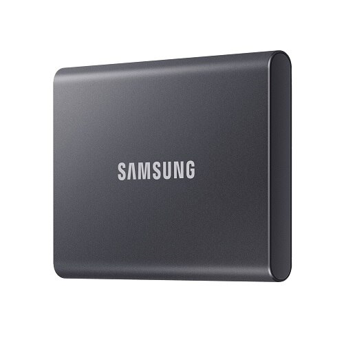 Samsung T7 MU-PC2T0T - Solid state drive - encrypted - 2 TB - external (portable) - USB 3.2 Gen 2 (USB-C connector) - 256-bit AES - titan grey 1
