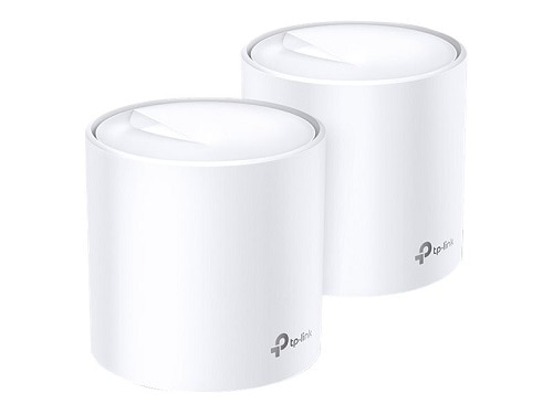 TP-Link Deco X60 - Wi-Fi system (2 routers) - mesh - GigE, 802.11ax - 802.11a/b/g/n/ac/ax - Dual Band 1