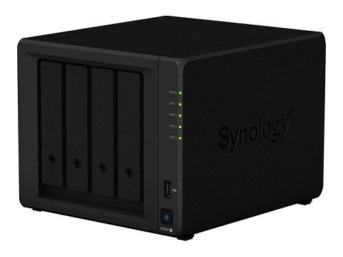 Synology Disk Station DS920+ - NAS server - 4 bays - SATA 6Gb/s / eSATA - RAID 0, 1, 5, 6, 10, JBOD - RAM 4 GB - Gigabit Ethernet - iSCSI 1