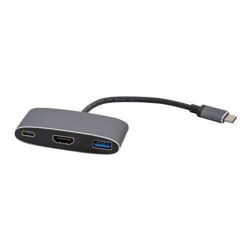 VisionTek USB-C to HDMI, USB & USB-C with Power Delivery Adapter 1
