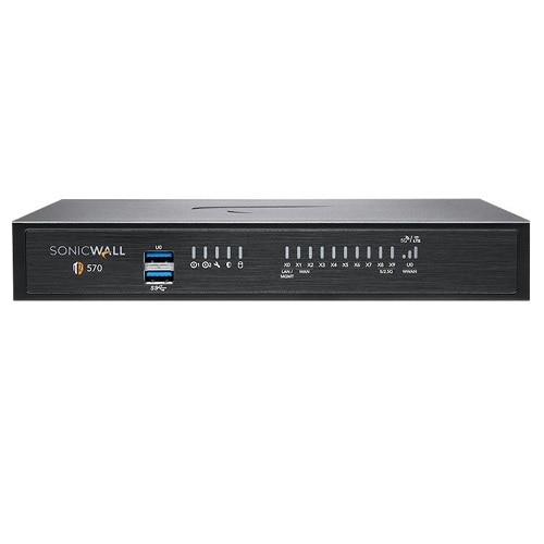 SonicWall TZ570 - Advanced Edition - security appliance - with 1 year TotalSecure - GigE, 5 GigE - desktop 1