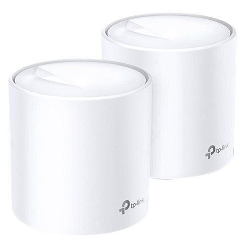 TP-Link Deco X20 - Wi-Fi system (2 routers) - up to 370 sq.m - mesh - GigE, 802.11ax - 802.11a/b/g/n/ac/ax - Dual Band 1