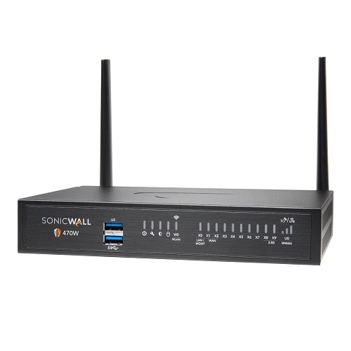 SonicWall TZ470W - Threat Edition - security appliance - SonicWALL Secure Upgrade Plus Program (3 years option) 1