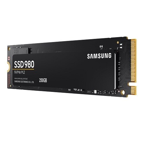 Samsung 980 MZ-V8V250B - Solid state drive - encrypted - 250 GB - internal - M.2 2280 - PCI Express 3.0 x4 (NVMe) 1