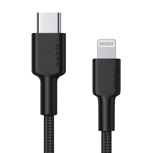 Aukey CB-CL2 - Charging Cable - 2m - 3A - PD - USB-C to Lightning 1