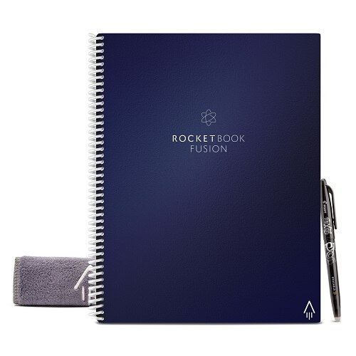 Rocketbook Fusion Smart Reusable Notebook, 7 Page Styles, 42 Pages, 8.5" x 11", Midnight Blue 1