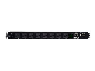 Tripp Lite 1.4kW Single-Phase Switched PDU, LX Platform Interface, 120V Outlets (8 5-15R), NEMA 5-15P, 12 ft. Cord, 1... 1